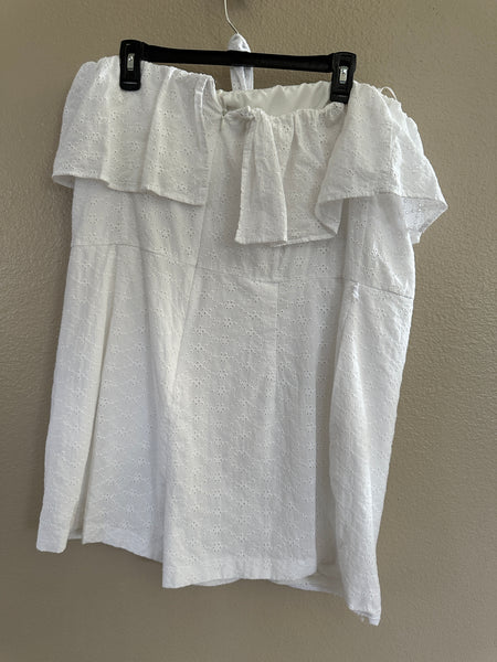 Bar III White Eyelet Romper