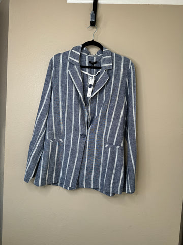 Drew Women's Blue Long Sleeve Blazer-NWT