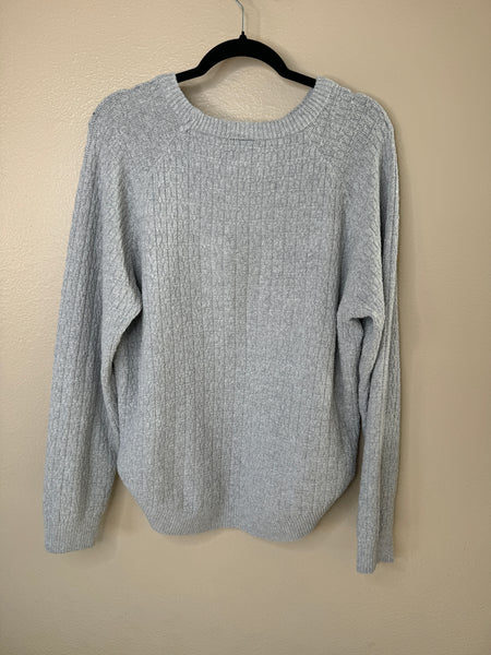 Women's Gray Long Sleeve Sweater