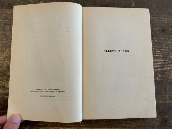 1933 Sleepy Black copyright page