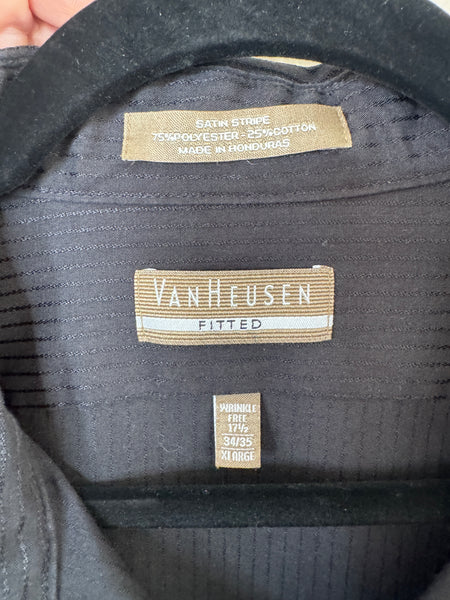 Van Heusen Men's Black Dress Shirt