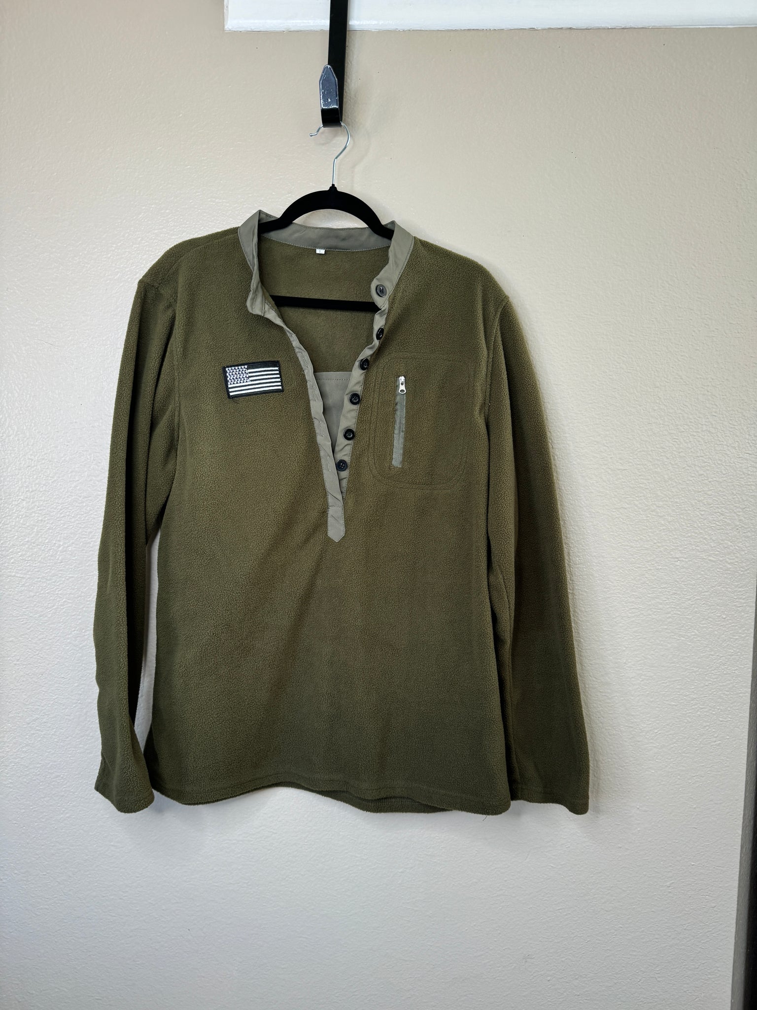 Men's Green Long Sleeve Sweatshirt