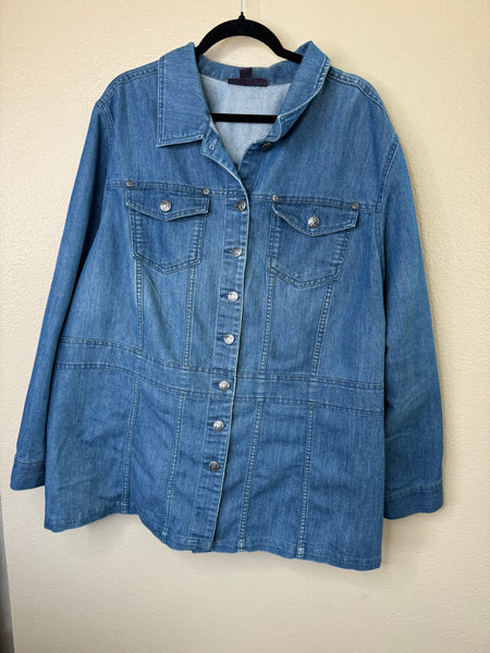 Roaman's Women's Denim Jacket