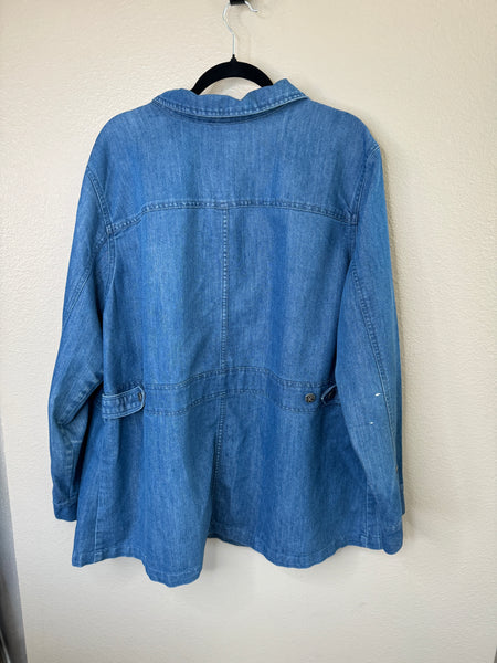 Roaman's Women's Denim Jacket