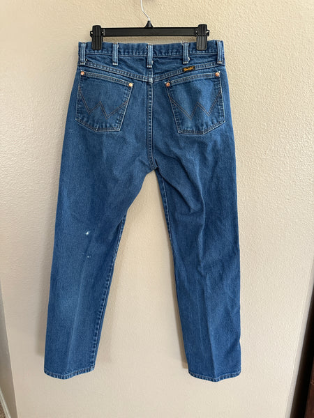 Wrangler Straight Leg Jeans-Small holes back of the leg