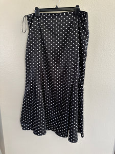 Newport News Black Polka Dot Skirt