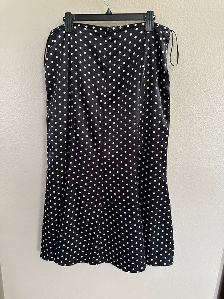 Newport News Black Polka Dot Skirt