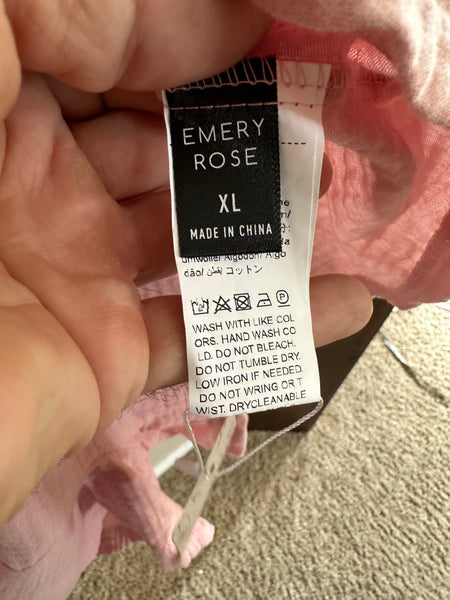 Emery Rose Pink Romper-NWT