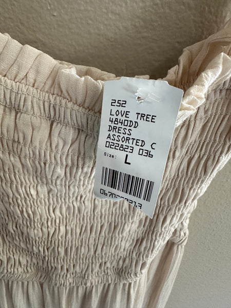 Love Tree Cream Long Dress-NWT