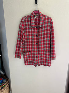 Vintage David Paul Red Plaid Jacket