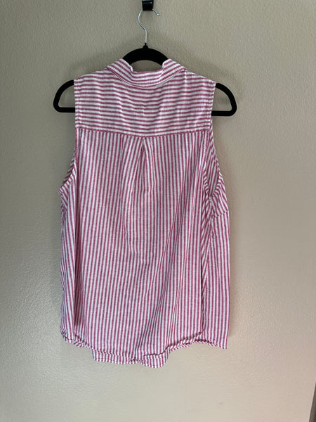 Terra & Sky Pink Striped Blouse