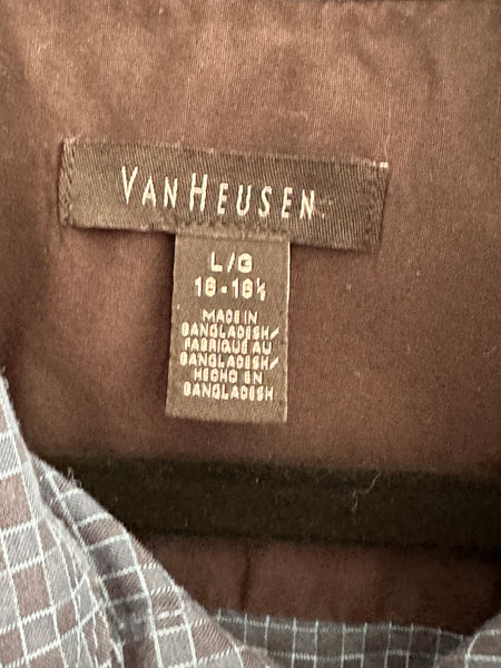 Van Heusen Blue Long Sleeve Dress Shirt