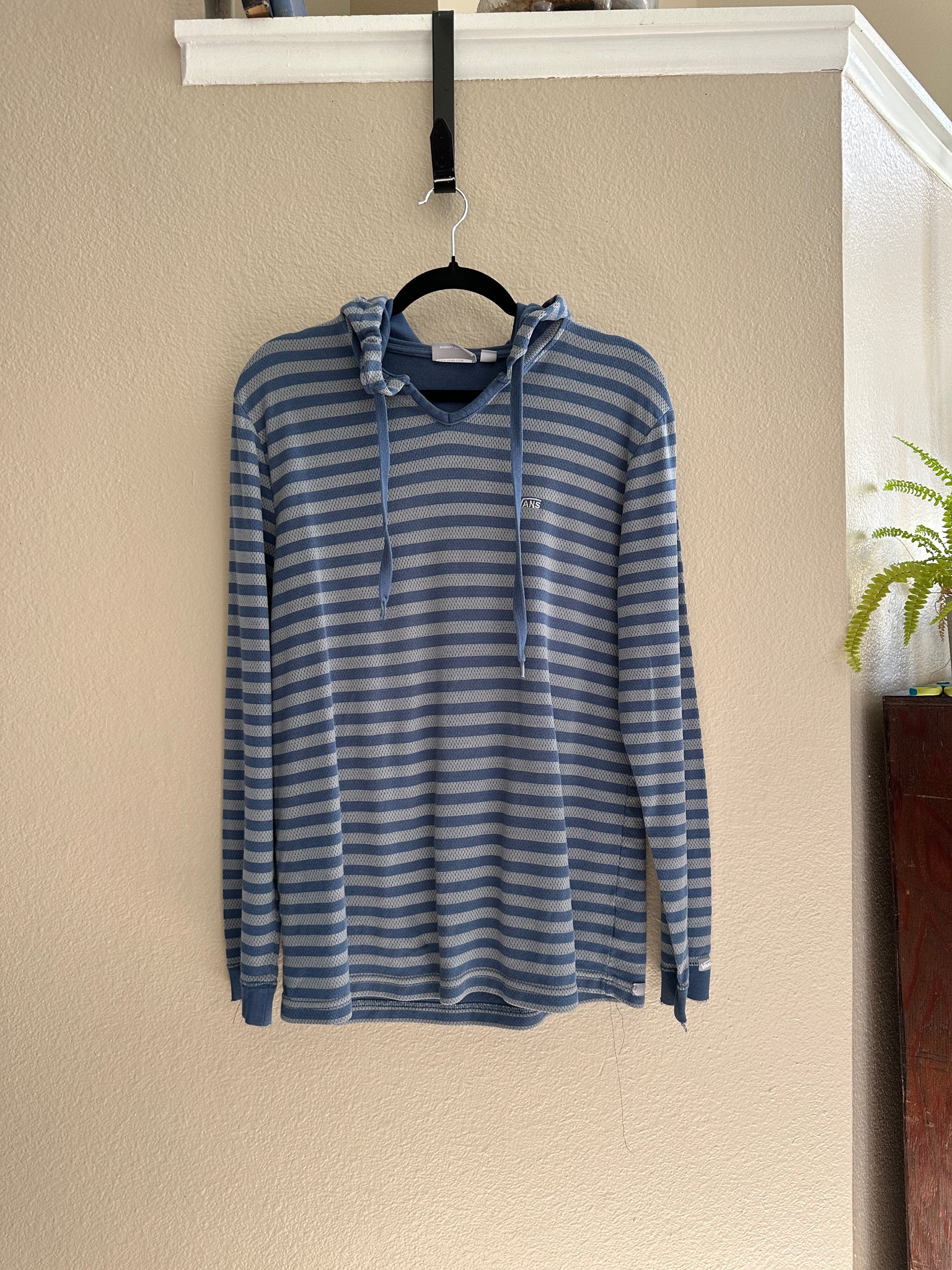 Vans Blue Striped Long Sleeve Shirt