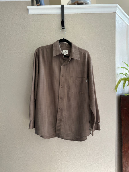 Solitude Brown Button Down Shirt