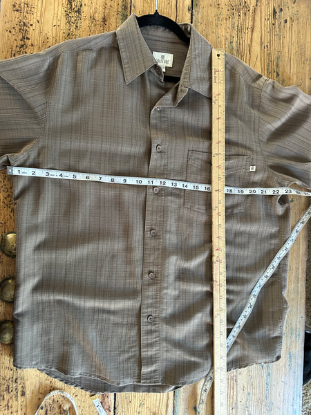 Solitude Brown Button Down Shirt