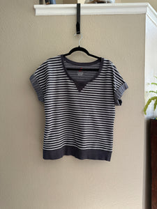 Hanes Blue Striped Blouse