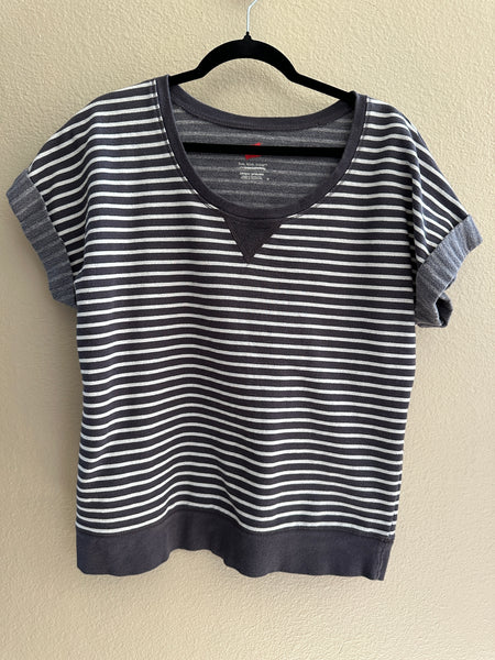 Hanes Blue Striped Blouse