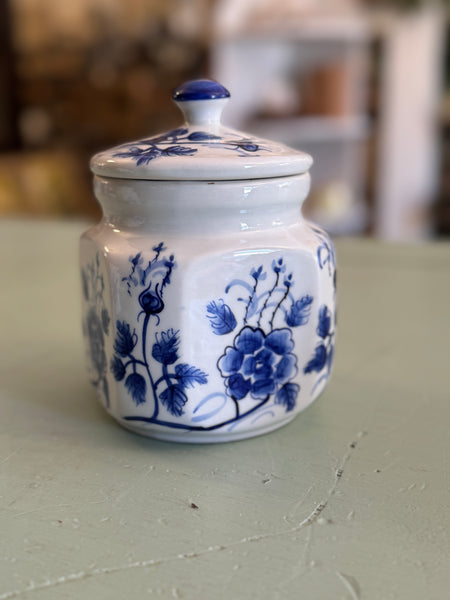 Vintage Hand Painted Thai Canister