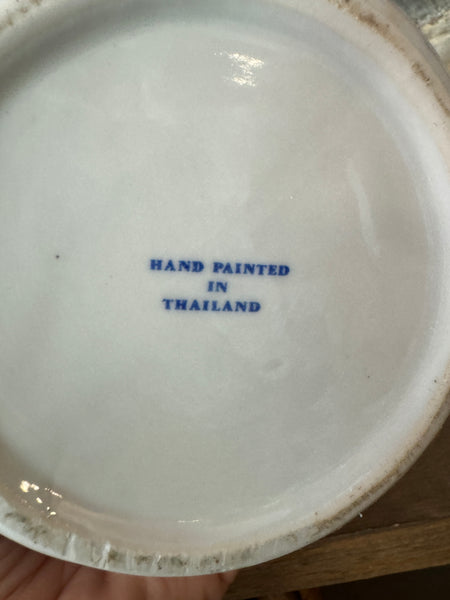 Vintage Hand Painted Thai Canister bottom stamp