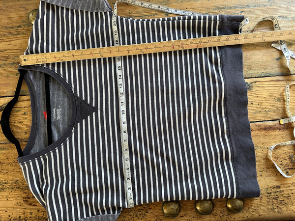 Hanes Blue Striped Blouse