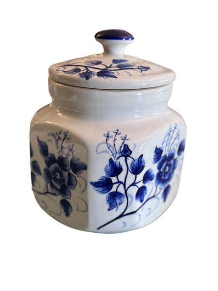 Vintage Hand Painted Thai Canister