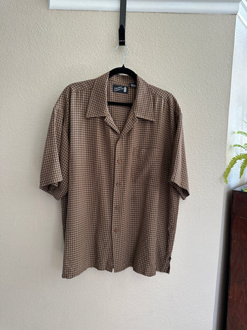 Pineapple Connection Brown Short Sleeve Shirt