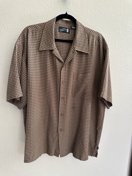 Pineapple Connection Brown Short Sleeve Shirt