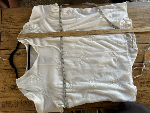 Style & Co White Blouse-small stain