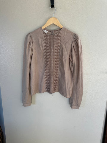 Vintage Jennifer Brown Button down Blouse