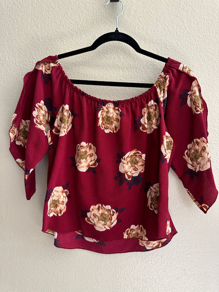 Vivace Red Floral Blouse