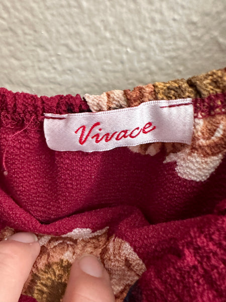 Vivace Red Floral Blouse