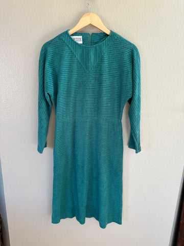 Vintage Leslie Fay Green Dress