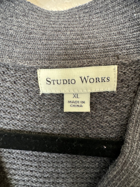 Studio Works Gray Pullover Sweater