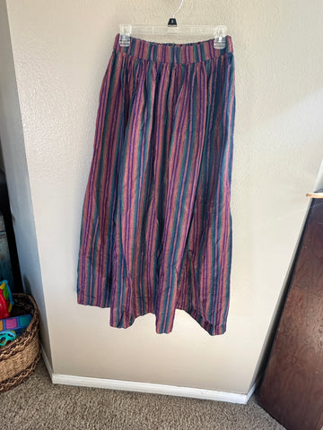 Vintage Vertical Stripes Skirt