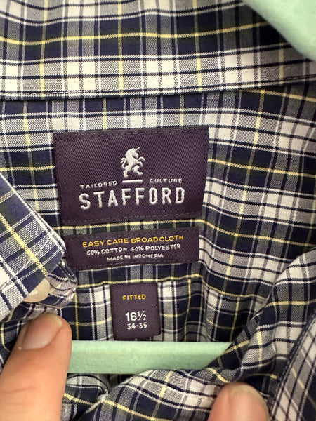 Stafford Blue Dress Shirt