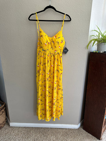 Zaful Yellow Floral Dress