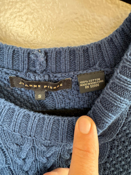 Jeanne Pierre Blue Long Sweater