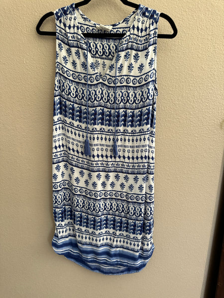 Beach Lunch Lounge Blue Dress