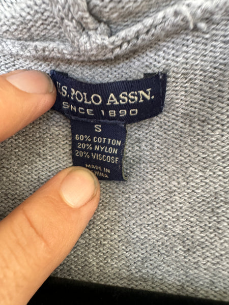 US Polo Gray Cardigan