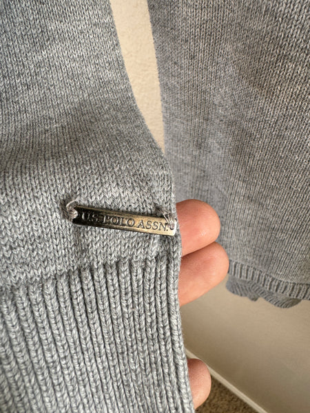 US Polo Gray Cardigan