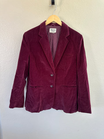 Vintage Aberdeen Square Suede Blazer