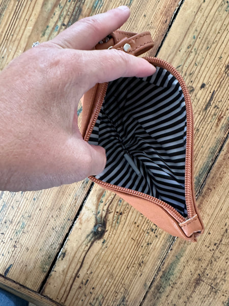 Small Brown Wrist Purse