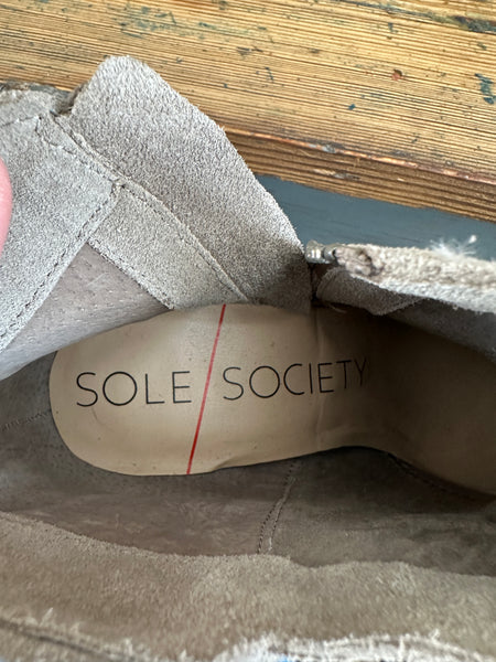 Sole Society Brown Booties