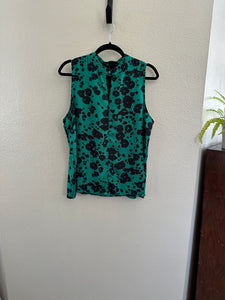 Worthington Green Sleeveless Blouse