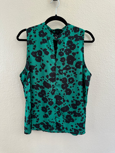 Worthington Green Sleeveless Blouse