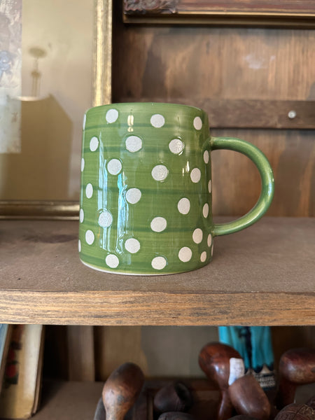 14 oz. Hand-Painted Stoneware Mug