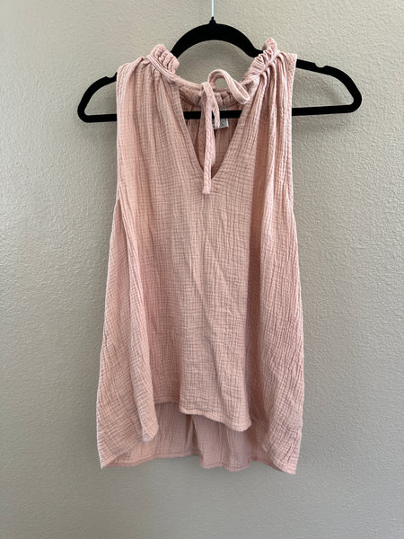 Sirens & Seashells Pink Sleeveless Blouse