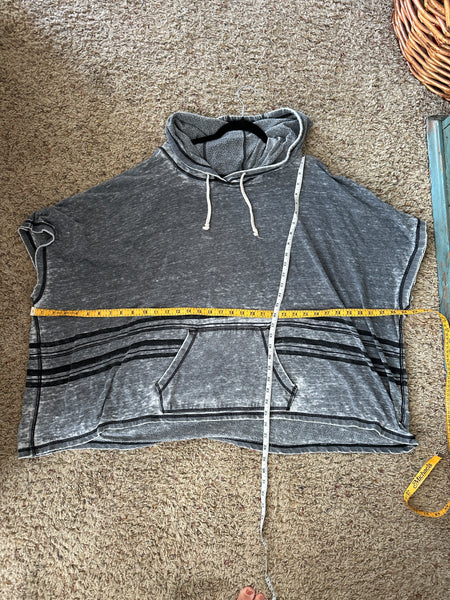 Roxy Gray Poncho Hoodie