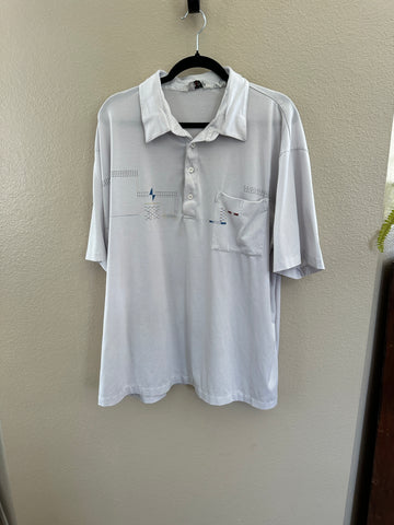 Idletime Mens Gray Polo