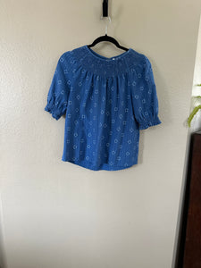 Sonoma Women's Blue Shortsleeve Blouse